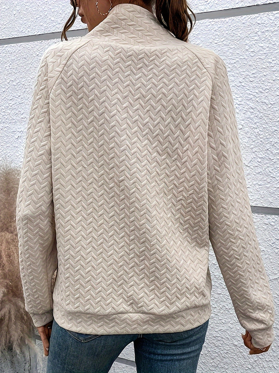 Drune | Leichtgewicht Pullover mit Hohem Kragen und Knöpfen Polyester Elegant und Komfortabel