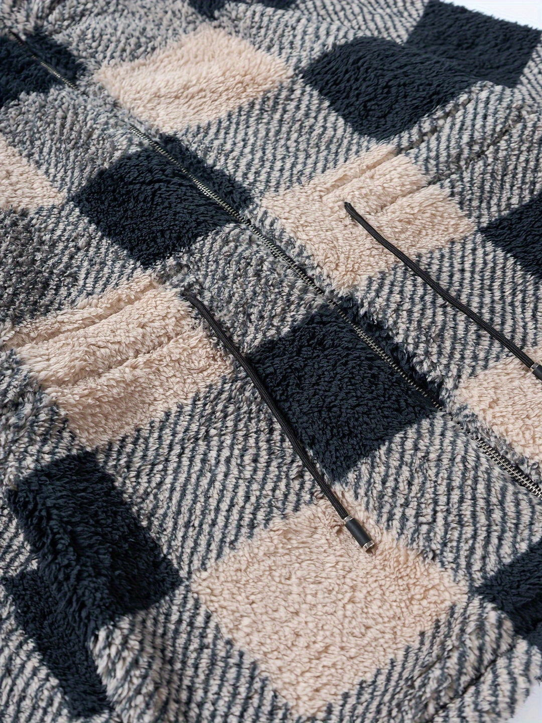Drune | Karierte Jacke Aus Weichem Material Polyester Bequem und Stilvoll