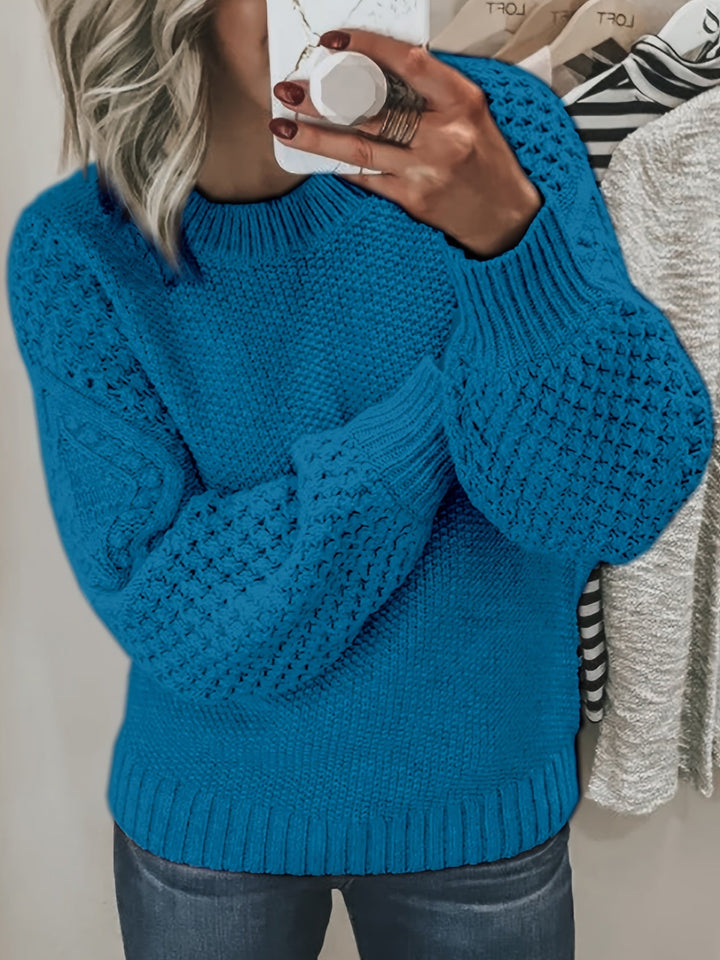 Drune | Strickpullover mit Strukturärmeln Acryl Warm und Bequem