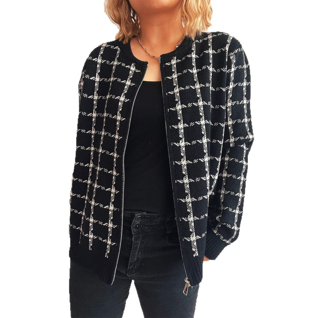 Drune | Cozy checked cardigan with pockets for everyday style