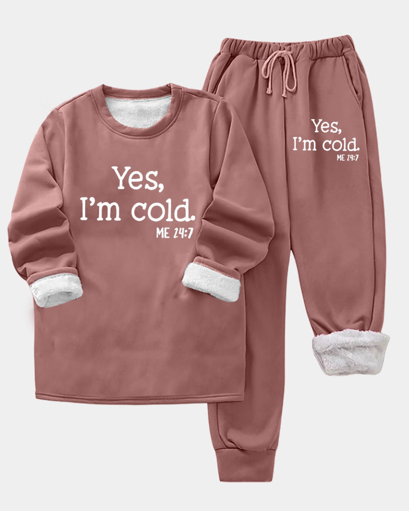 Drune | Aus Fleece mit Buchstaben Print