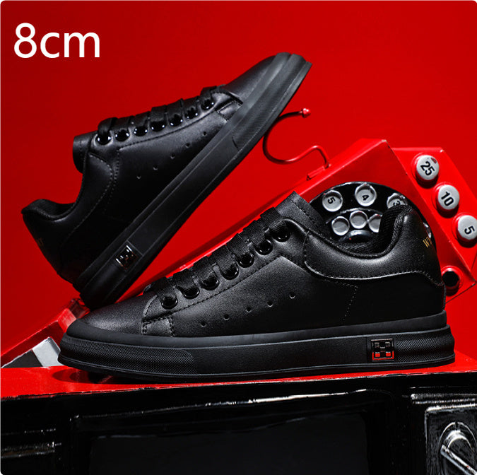 Drune | Sneaker Mit Erhöhung Bequeme Freizeitschuhe Mit 6 Cm Verstecktem Absatz, Aus Kunstleder, Für Alltag & Business