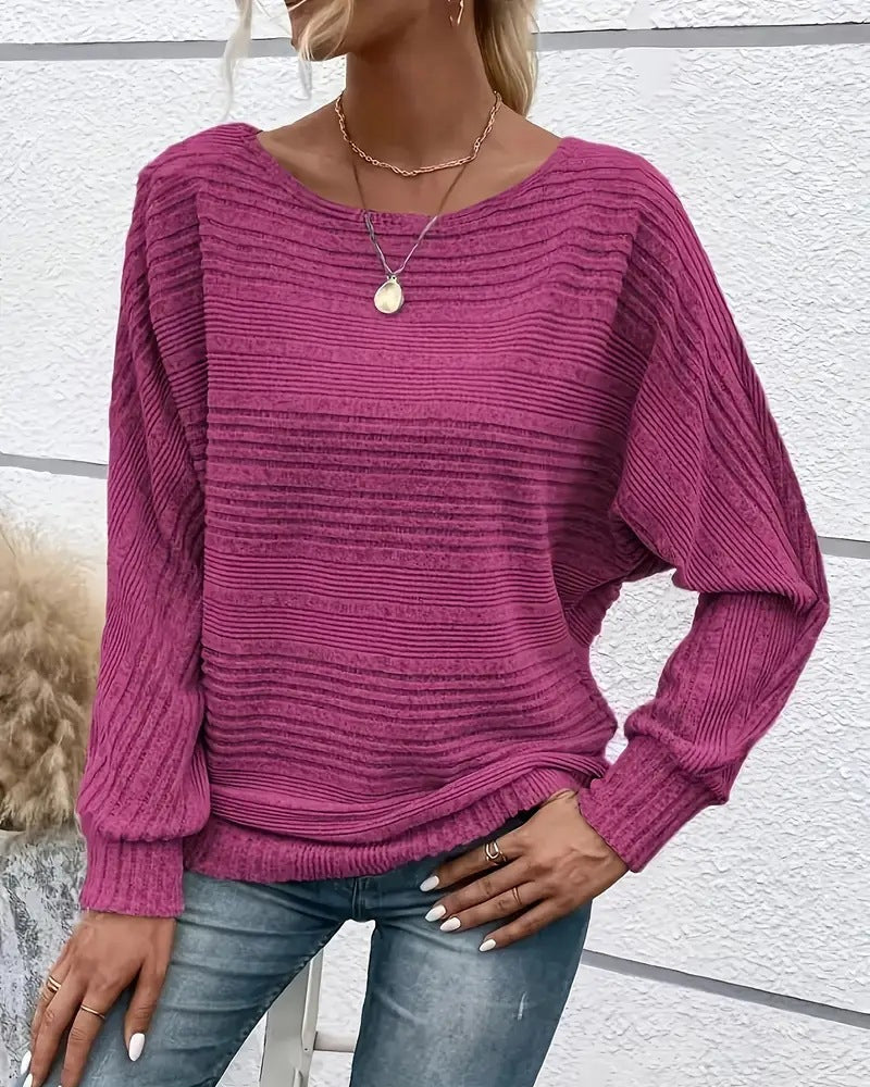 Drune | Langarmshirt mit Rundhals und Streifen