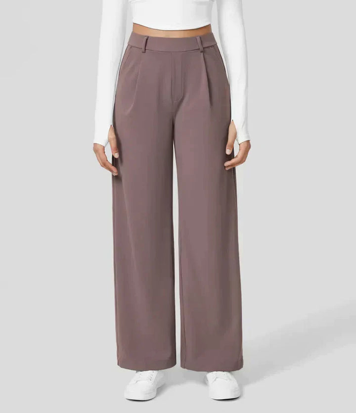 Drune | Damenhose mit weitem Bein - High Waist, Business & Casual geeignet
