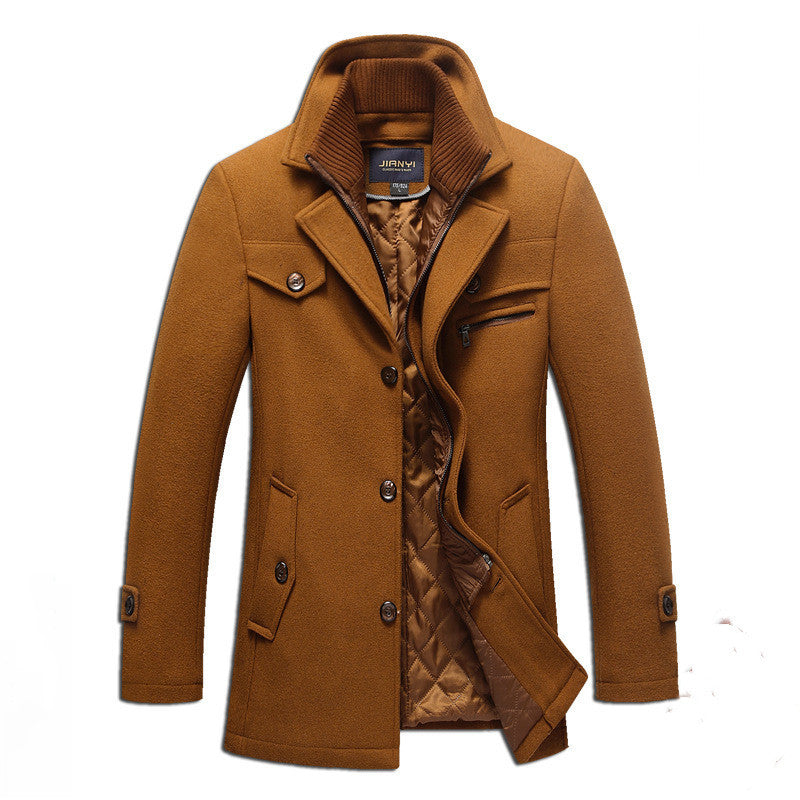Drune | Warmer knielanger Trenchcoat für Männer