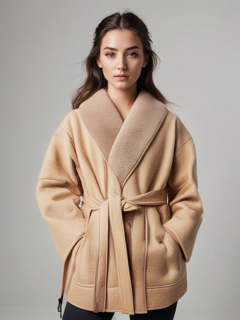 Drune | Leder Winterjacke mit Fellfutter für Frauen
