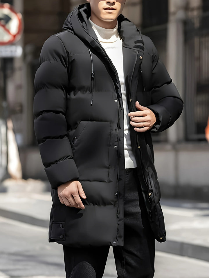Drune | dicke Winterjacke mit langer Kapuze Puffer für Männer - Ideal für den Winter