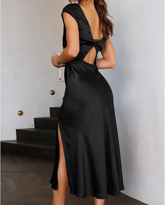 Drune - Elegantes Slik-Kleid
