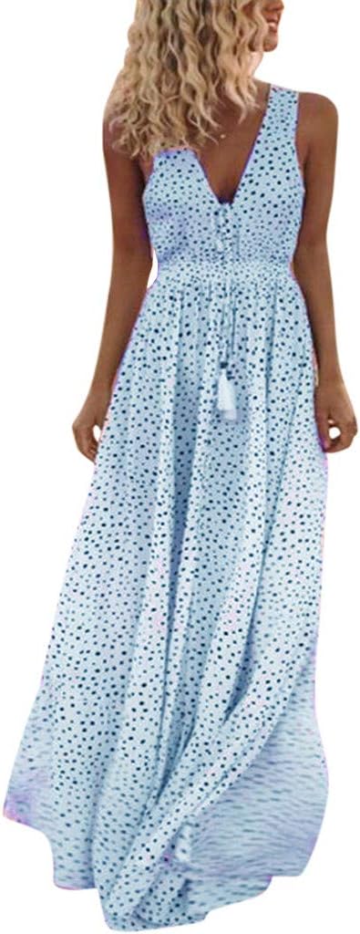 Drune | Bohemian-Patchwork-Kleid Mit V-Ausschnitt Und A-Linie In Punkten