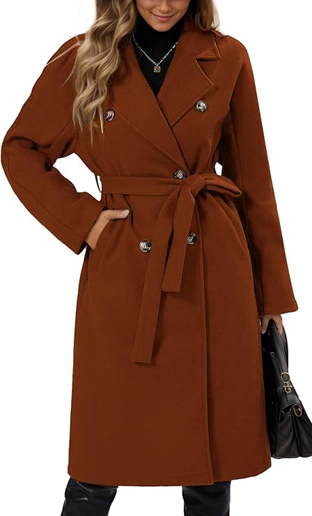 Drune | Klassischer Damen Trenchcoat Mit Doppelknopfverschluss