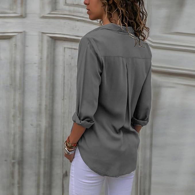 Drune | Elegante Chiffonbluse für Frauen