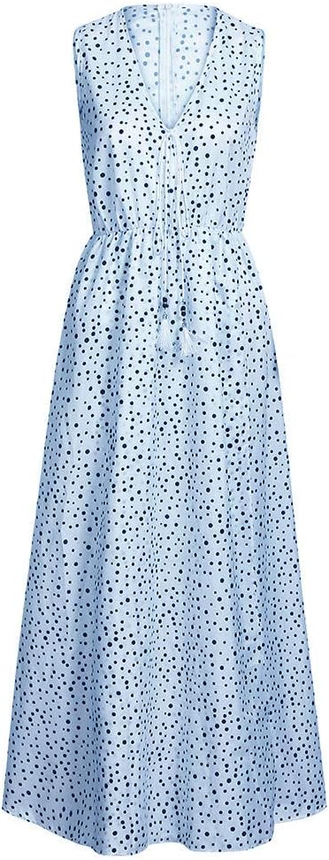 Drune | Bohemian-Patchwork-Kleid Mit V-Ausschnitt Und A-Linie In Punkten