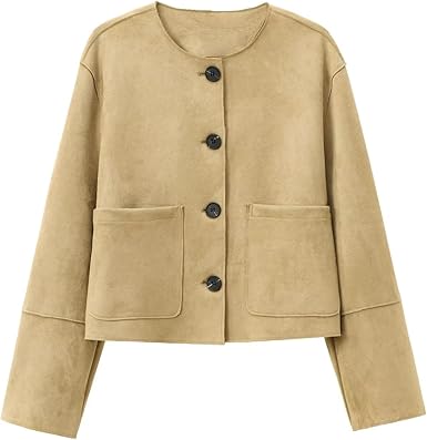 Drune | Cropped Blazerjacke mit Langen Ärmeln und Elegantem Tailliertem Schnitt