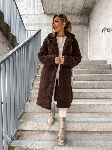 Drune | Eleganter Plüsch-Trenchcoat