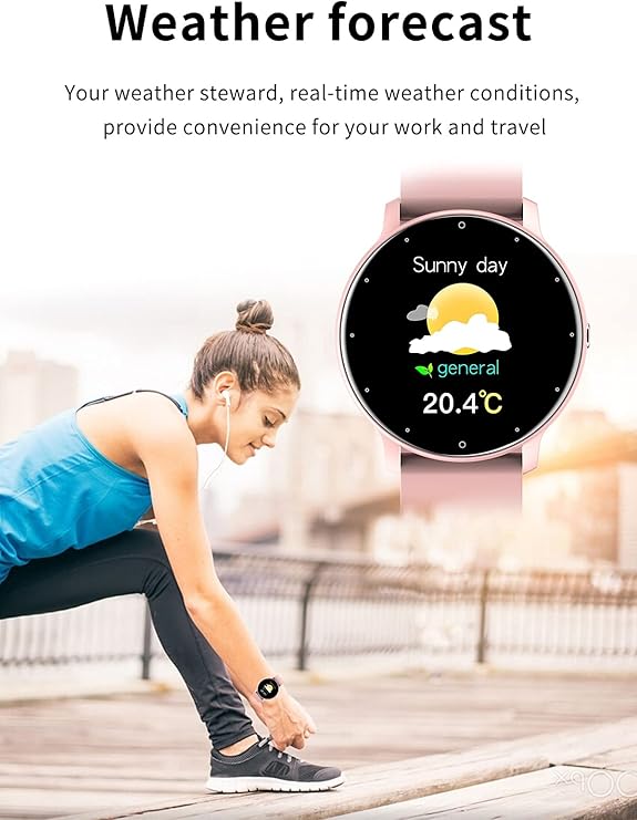 Drune | Wasserdichte Unisex Smartwatch Mit Fitness Tracker Und Herzfrequenzmesser