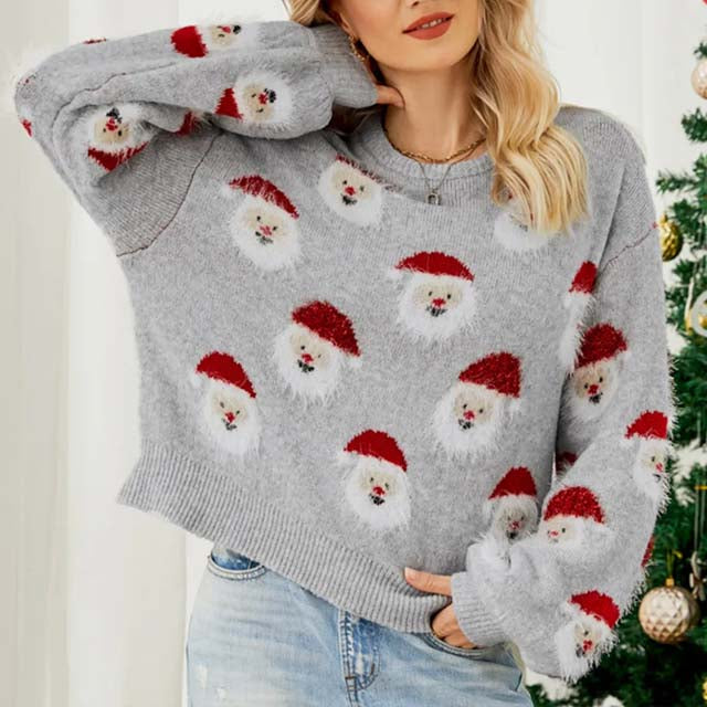 Drune | Modischer Weihnachtsstrickpullover für Damen