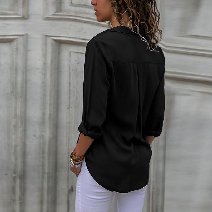 Drune | Elegante Chiffonbluse für Frauen