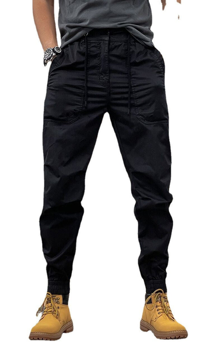 Drune | Retro Herren Latzhose Mit Mehreren Taschen Und Elastischer Taille