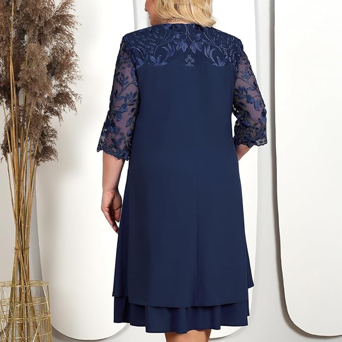 Drune Klassische Sommerkleider: Plus-Size Eleganz für Damen