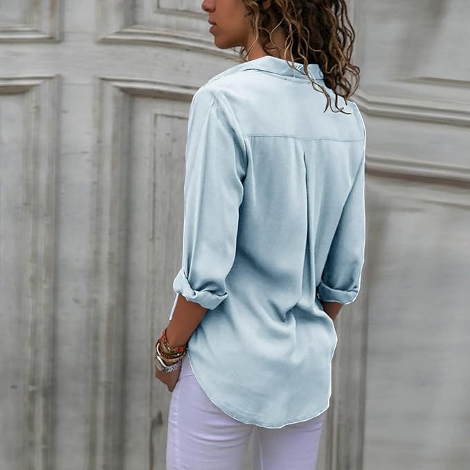 Drune | Elegante Chiffonbluse für Frauen