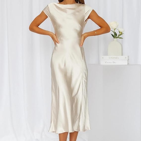 Drune - Elegantes Slik-Kleid