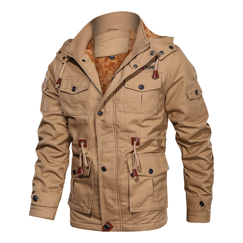 Drune | Herren gefütterte Baumwollwinterjacke