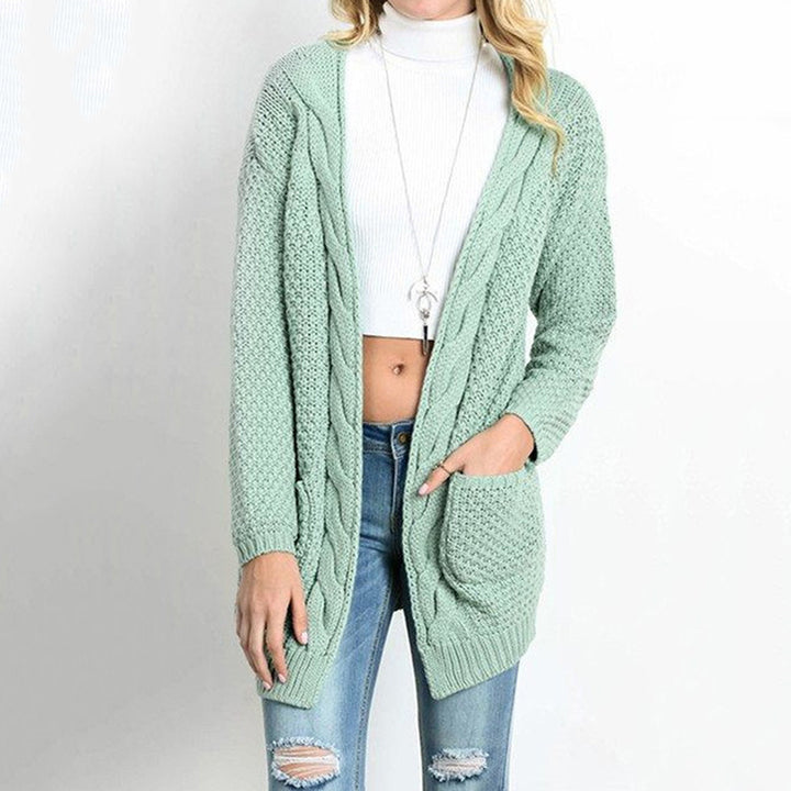 Damen Grobstrick-Cardigan mit praktischen Taschen und lässigem Schnitt Drune