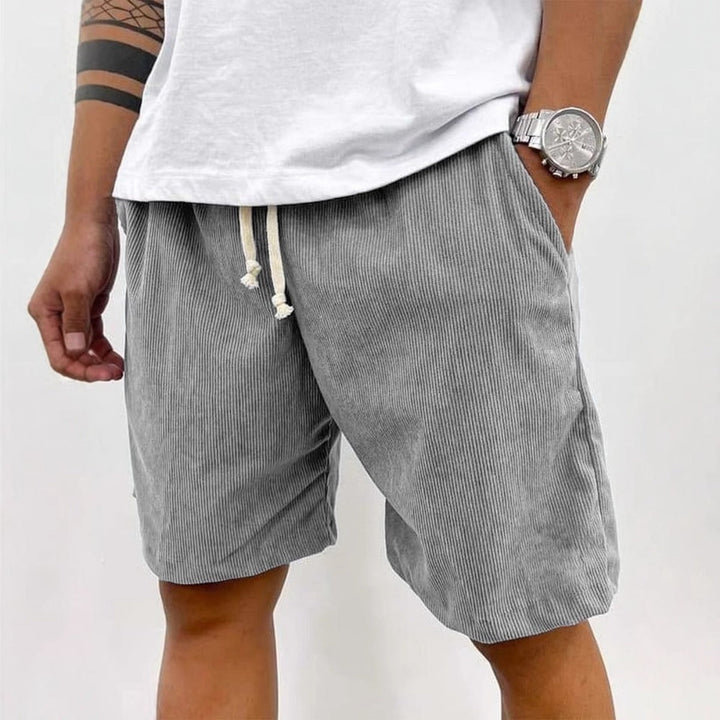 Drune | Herren Casual Kordelzug Cord Shorts