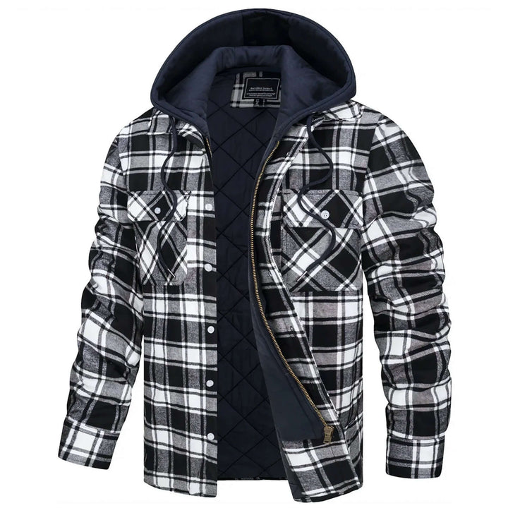 Drune | Herren Karierte Langarm Freizeitjacke