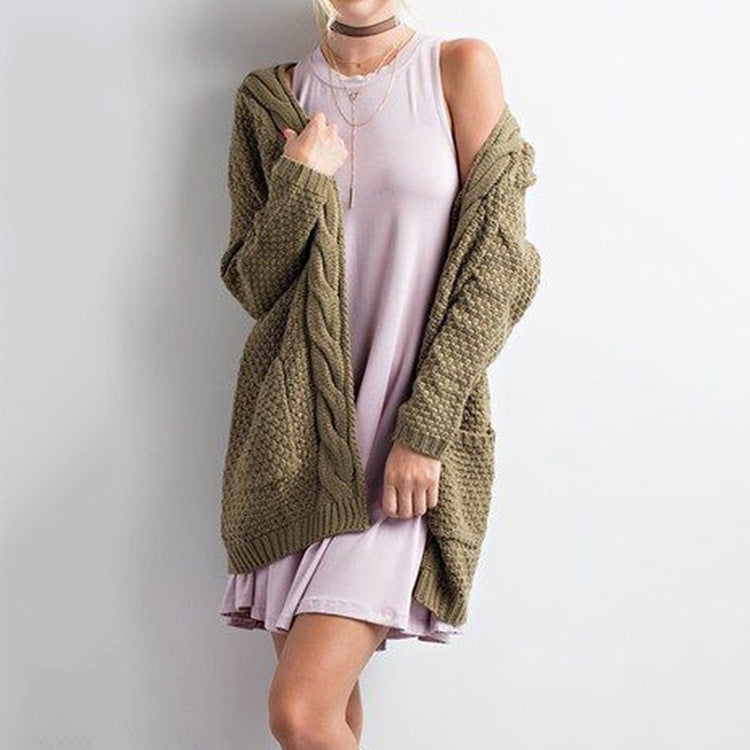 Damen Grobstrick-Cardigan mit praktischen Taschen und lässigem Schnitt Drune