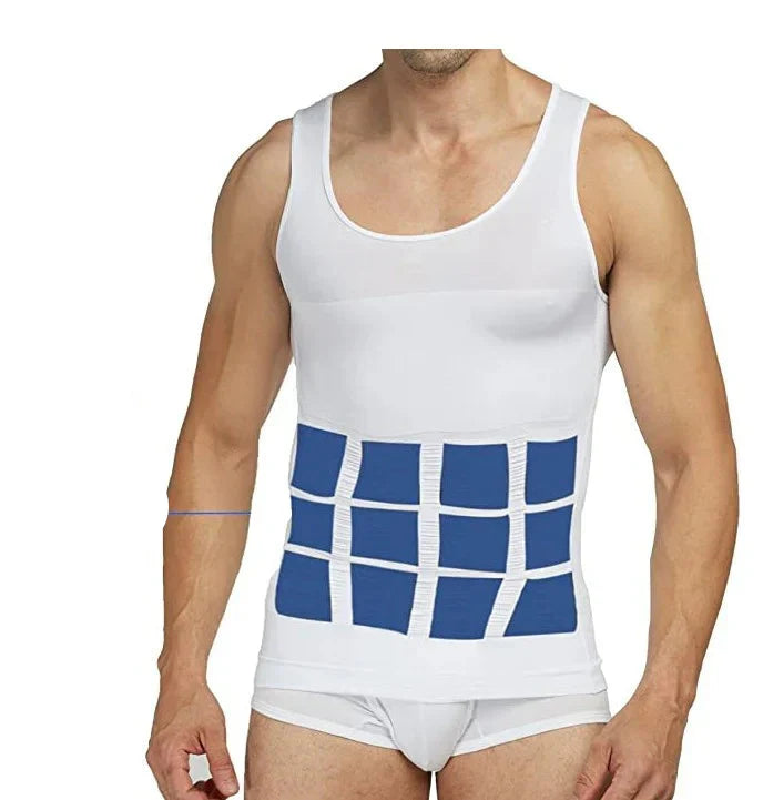 Drune | Schlanke Passform Kompression Body Shaper mit Bauchkontrolle und Unsichtbarem Unterhemd Design
