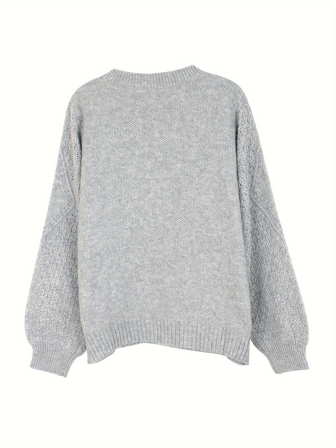 Drune | Strickpullover mit Strukturärmeln Acryl Warm und Bequem