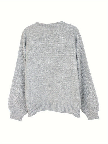 Drune | Strickpullover mit Strukturärmeln Acryl Warm und Bequem