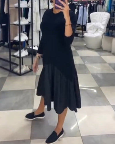 Drune | Patchworkkleid mit Rüschen