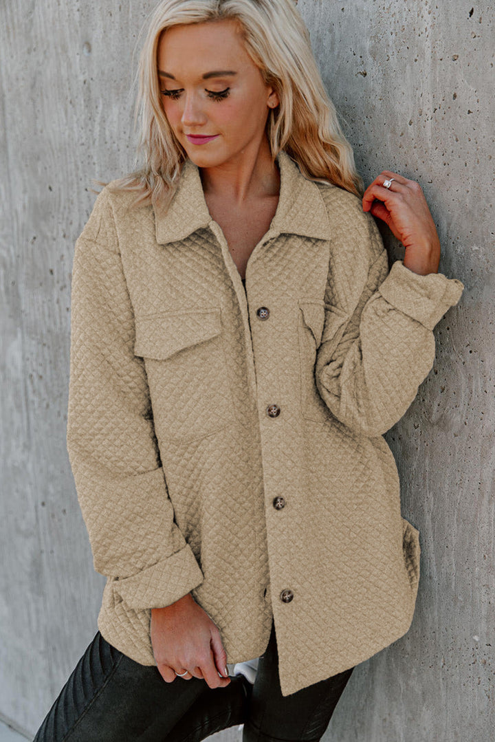 Drune | Leichtgewicht Gesteppte Hemdjacke Polyester Komfort und Stil