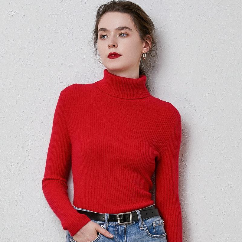 Drune | Premium-Wollrollkragenpullover für Frauen