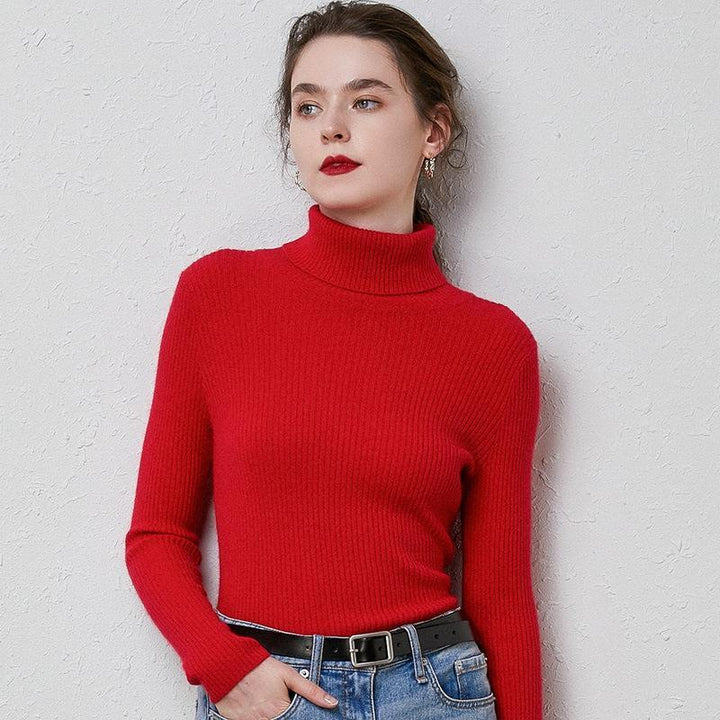 Drune | Premium-Wollrollkragenpullover für Frauen