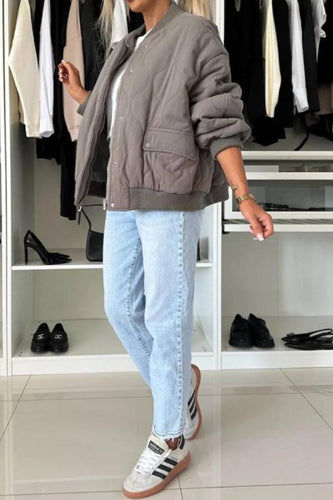 Drune | Kragen Snap Down Langarmjacke