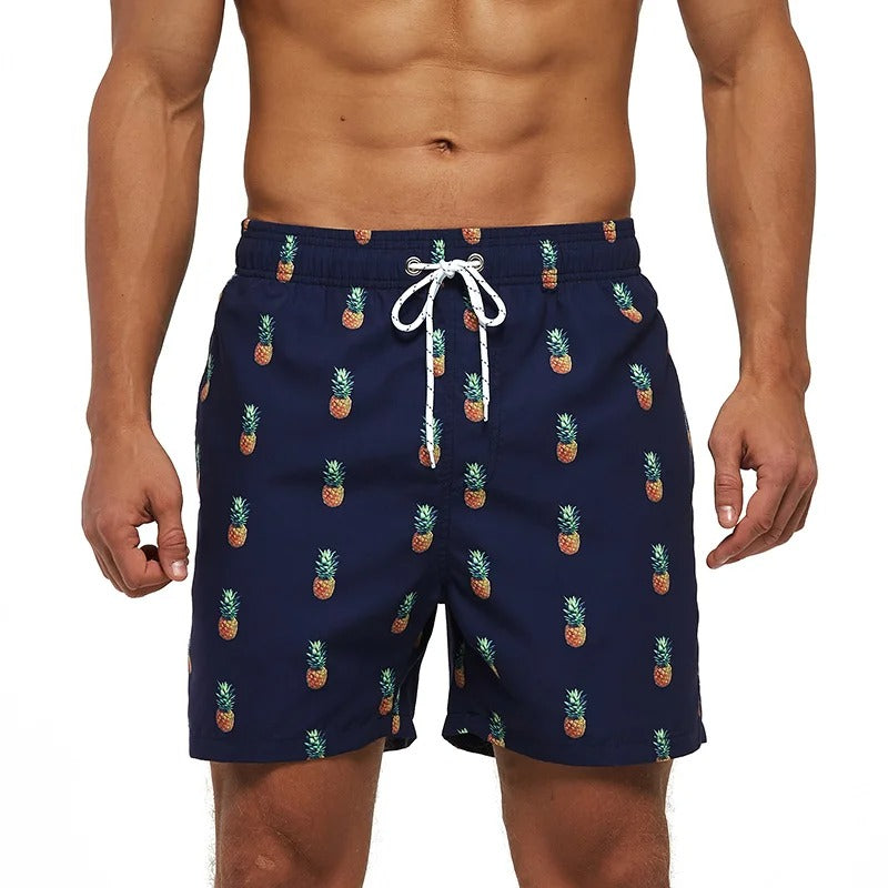 Drune | Atmungsaktive Badeshorts mit Funky Print für Männer