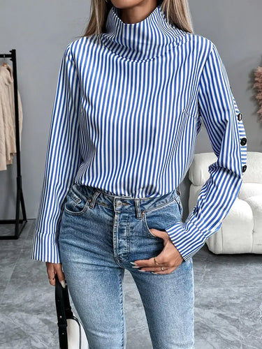Drune | Stylische Gestreifte Bluse aus Baumwolle