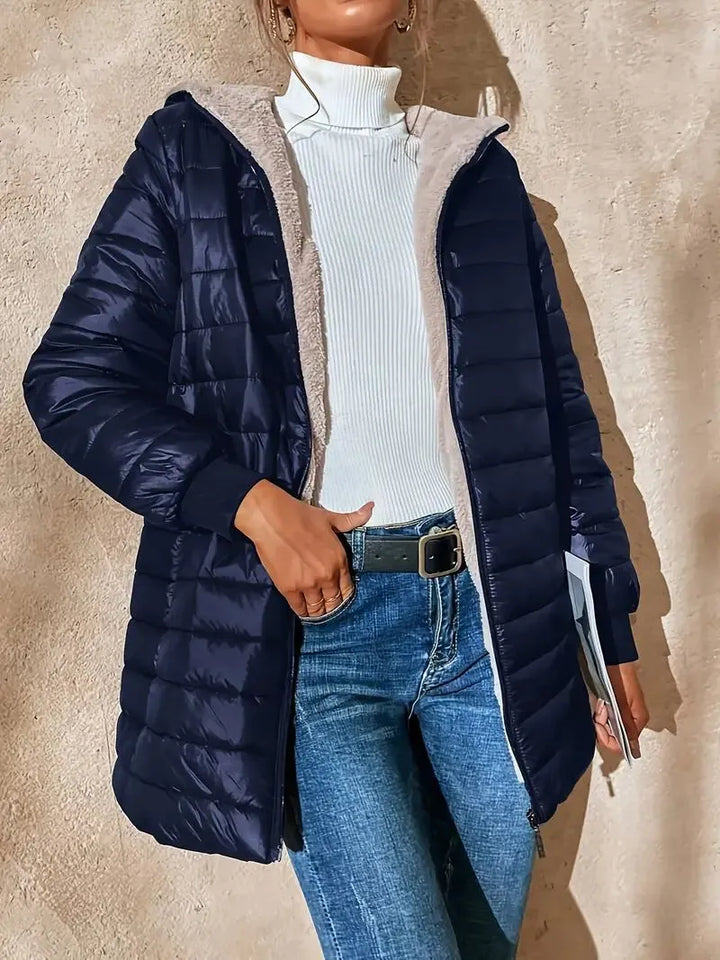 Drune | Gepolsterte Jacke mit Fleece-Futter und Kapuze