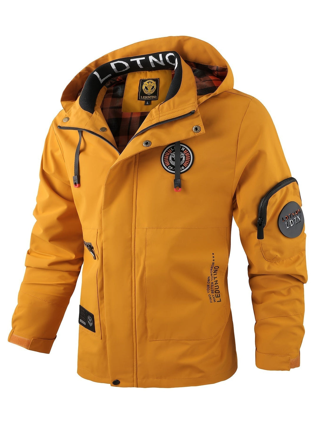 Drune | Dicke Lange Ärmel Revers Kragen Winter Jacke Für Herren - Perfekt für Outdoor-Aktivitäten