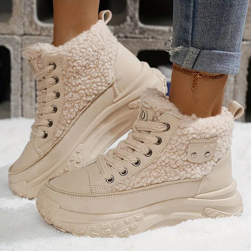 Drune | gemütliche winter schneestiefel mit fleecefutter