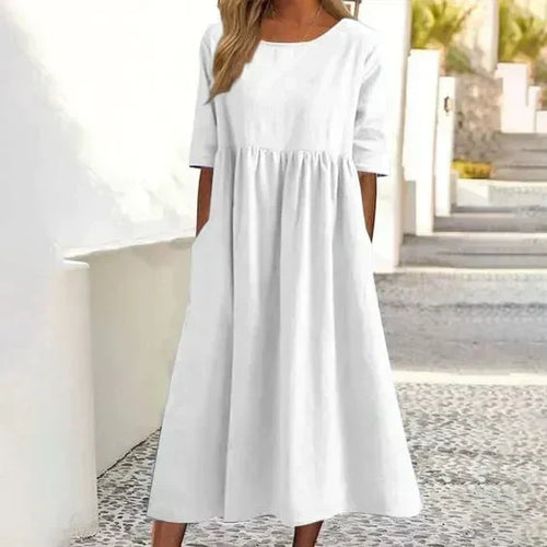 Elegantes Kleid Aus Baumwolle