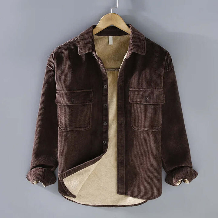 Drune | Herren Cordura-Lammfelljacke