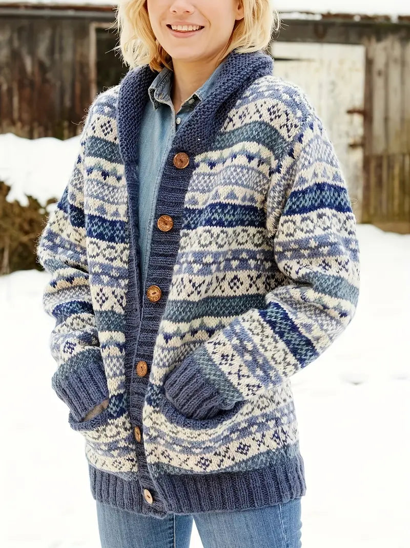 Drune | Streifenmuster-Cardigan