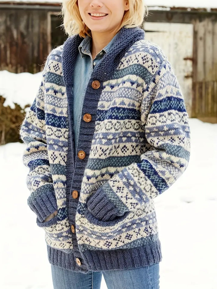 Drune | Streifenmuster-Cardigan