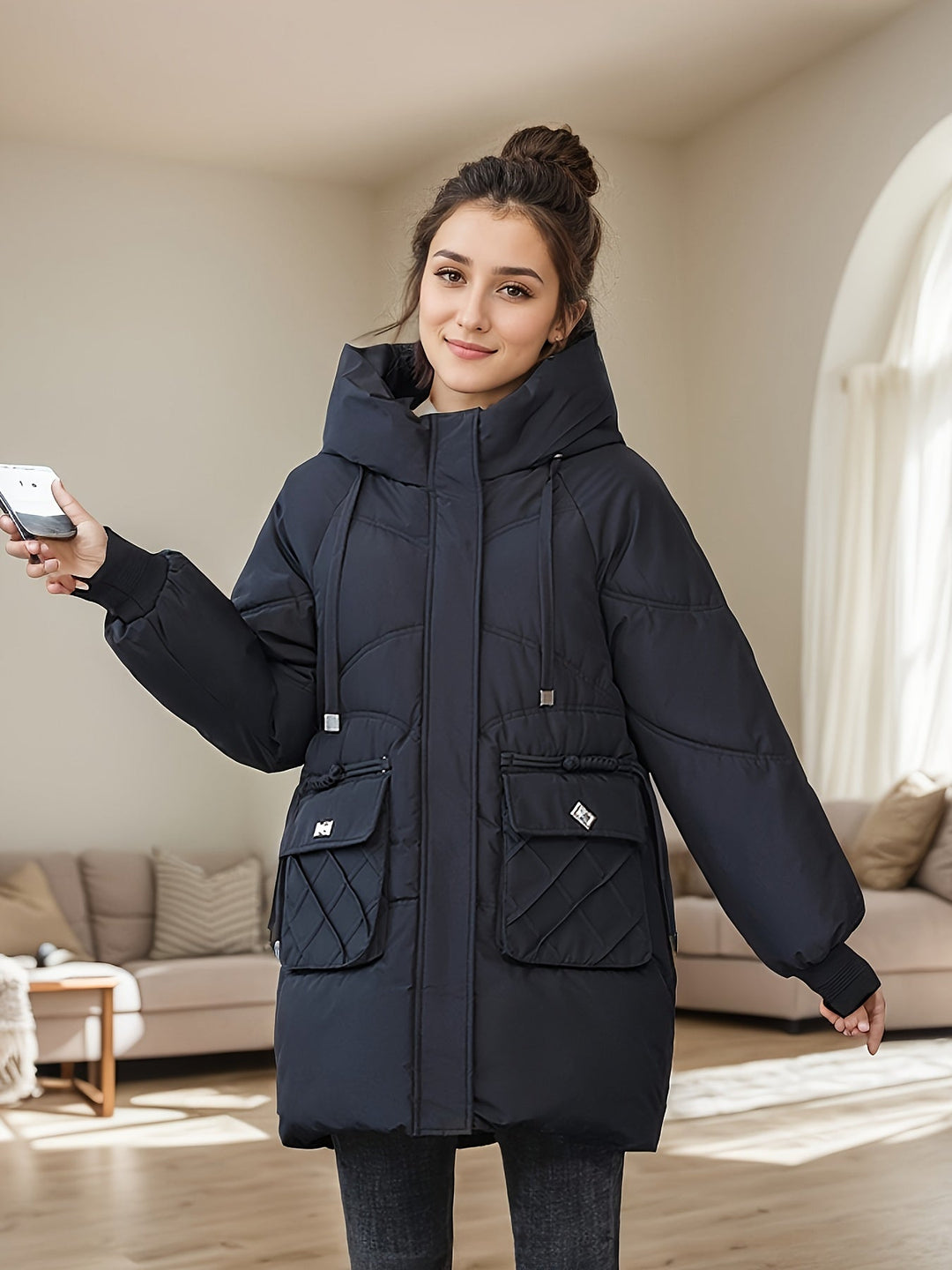 Drune | Warme oversized Winterjacke mit Daunenfüllung für Frauen - Ideal für Herbst/Winter