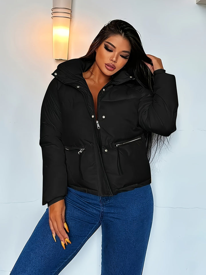 Drune | Kurze gesteppte Freizeitjacke mit Reißverschluss für Frauen - Ideal für Herbst/Winter