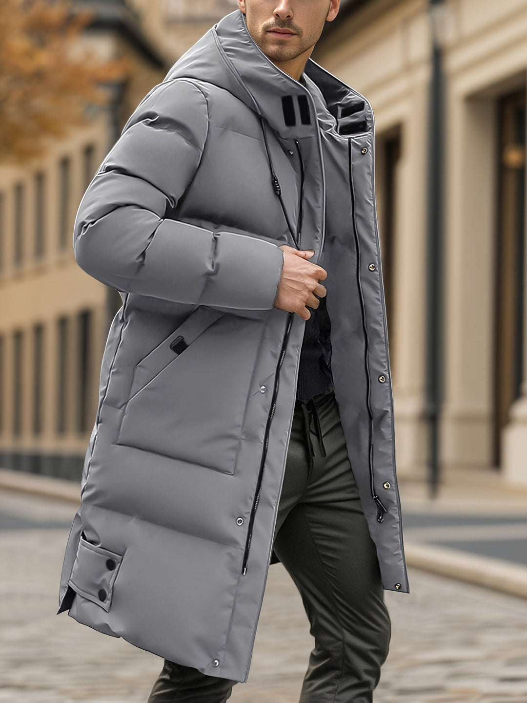Drune | Fleece-Gefütterte Reißverschluss Vorderseite Winter Jacke Für Herren - Perfekt für Outdoor-Aktivitäten